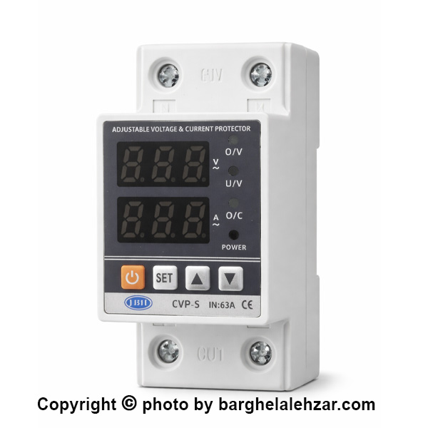 محافظ ولتاژ جریان تکفاز JBH مدل CVP-S63A با ظرفیت ۶۳ آمپر