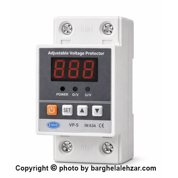 محافظ ولتاژ تکفاز JBH مدل VP-S63A با ظرفیت ۶۳ آمپر